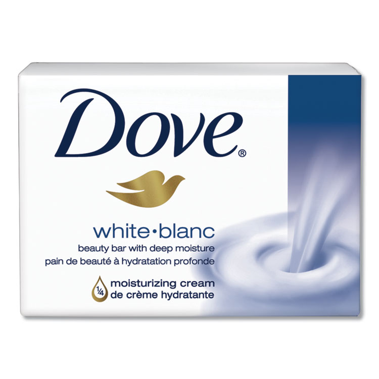 Dove Moisturizing Bar Soap, Pleasant Scent, 3.15 oz, 48/Carton (DVOCB370944)