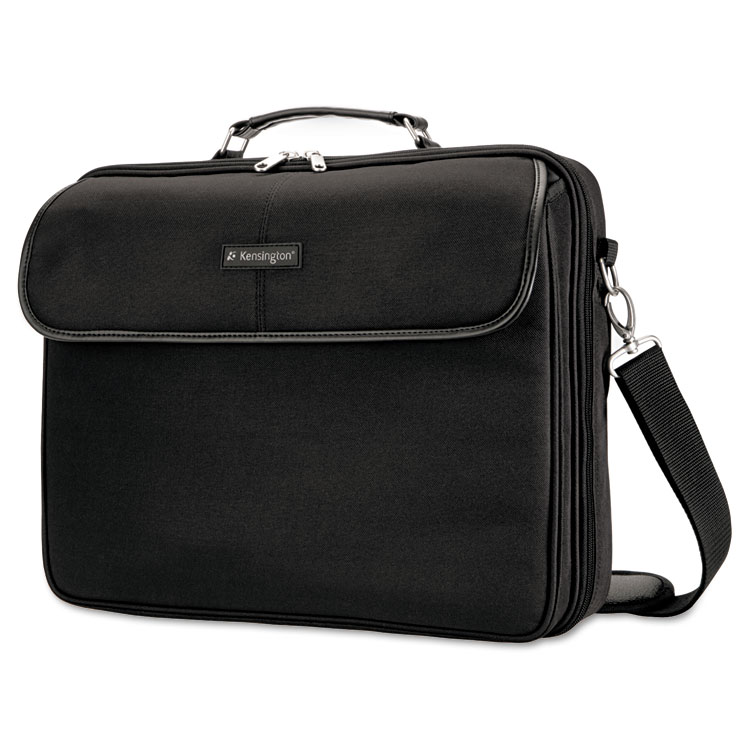 Kensington Simply Portable 30 Laptop Case, Fits Devices Up to 15.6", Polyester, 15.75 x 3 x 13.5, Black (KMW62560)