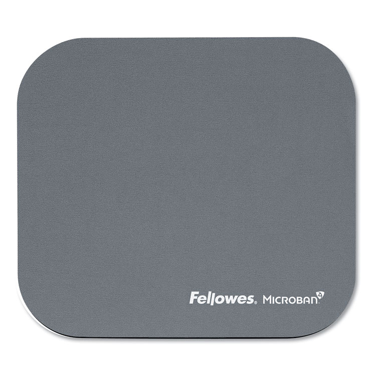 Fellowes Mouse Pad with Microban Protection, 9 x 8, Graphite (FEL5934001)