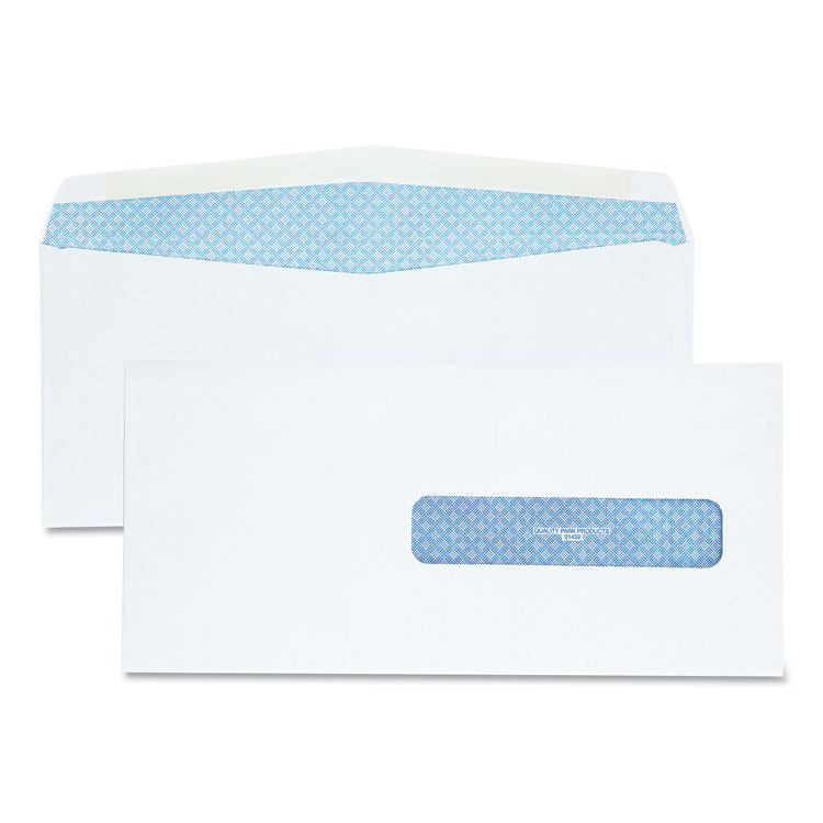 Quality Park Security Tinted Insurance Claim Form Envelope, Address Window, Commercial Flap, Gummed Closure, 4.5 x 9.5, White, 500/Box (QUA21432)