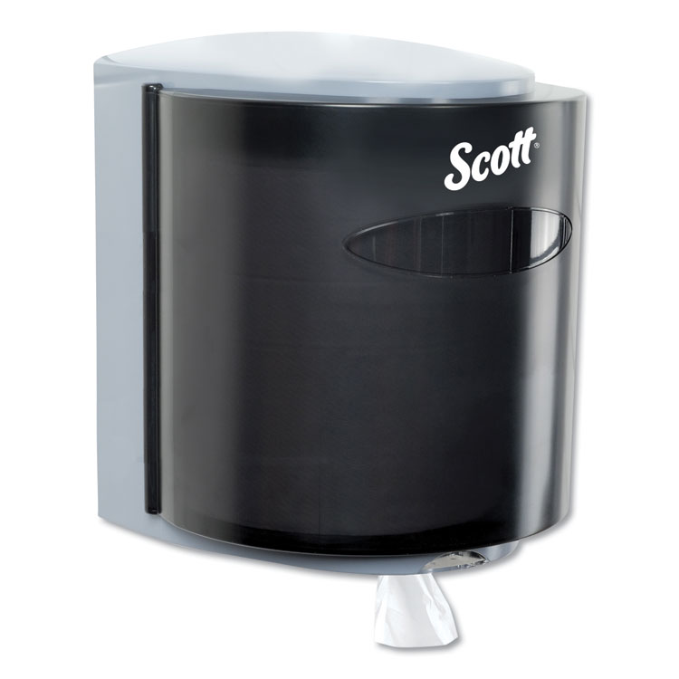 Scott Roll Center Pull Towel Dispenser, 10.3 x 9.3 x 11.9, Smoke/Gray (KCC09989)