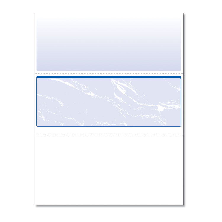 DocuGard Standard Security Check, 11 Features, 8.5 x 11, Blue Marble Middle, 500/Ream (PRB04509)