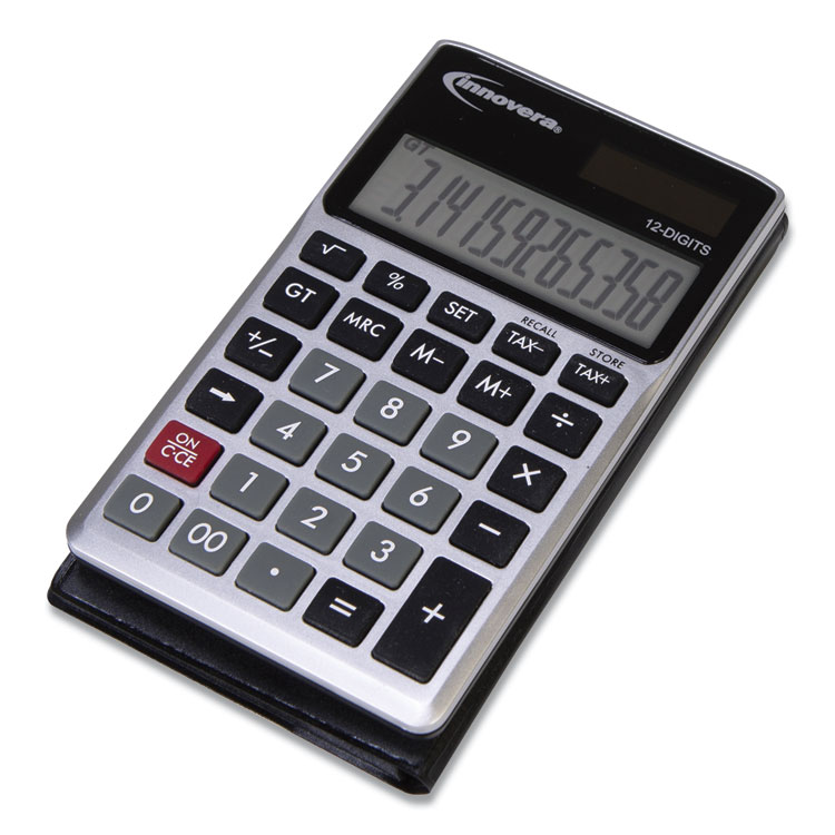Innovera 15922 Pocket Calculator, 12-Digit LCD (IVR15922)