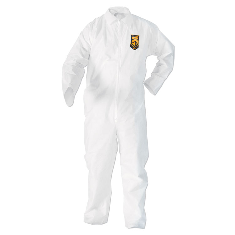 KleenGuard A20 Breathable Particle Protection Coveralls, Zip Closure, 2X-Large, White (ANS49105)
