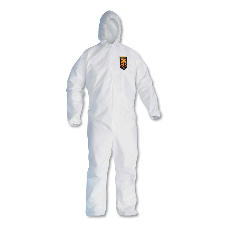 KleenGuard A20 Breathable Particle Protection Coveralls, Zip Closure, 2X-Large, White (ANS49115)