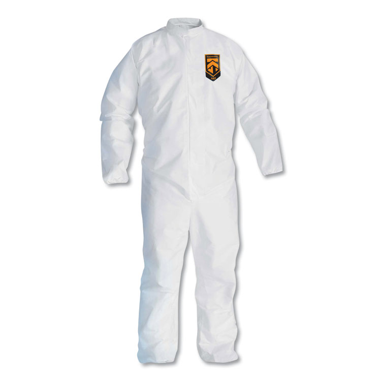 KleenGuard A30 Elastic-Back Coveralls, White, 2X-Large, 25/Carton (ANS46005)