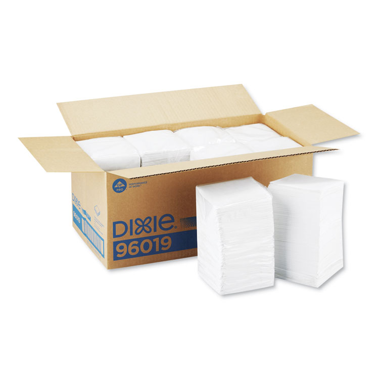 Georgia Pacific Professional Beverage Napkins, Single-Ply, 9 1/2 x 9 1/2, White, 4,000/Carton (GPC96019)