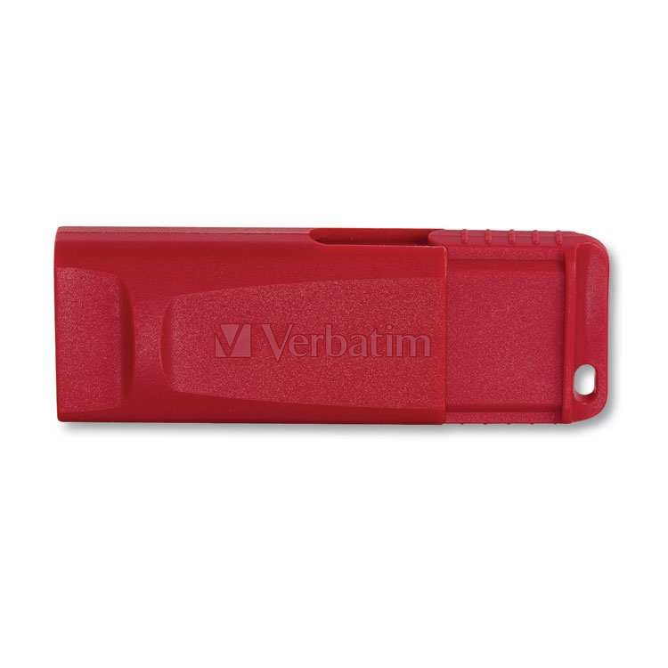 Verbatim Store 'n' Go USB Flash Drive, 8 GB, Red (VER95507)