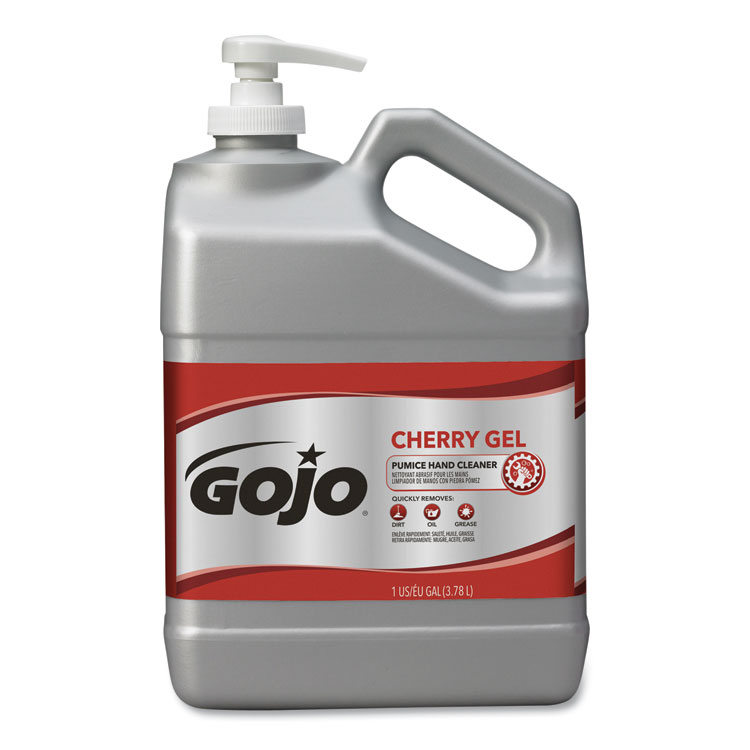 GOJO Cherry Gel Pumice Hand Cleaner, Cherry Scent, 1 gal (GOJ235802EA)