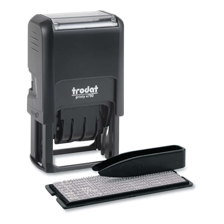 Trodat Printy Do It Yourself Self-Inking Message Dater,1.63 x 1, Blue/Red (USS5916)