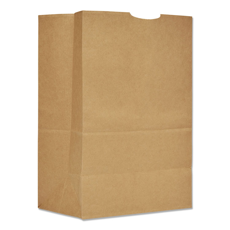 ROSS & WALLACE PAPER PRODUCTS, INC. Grocery Paper Bags, 1/6 BBL Size, Extra Heavy-Duty, 75# Basis Weight, 12" x 7" x 17", Kraft, 400/Bundle (BAGSK1675)