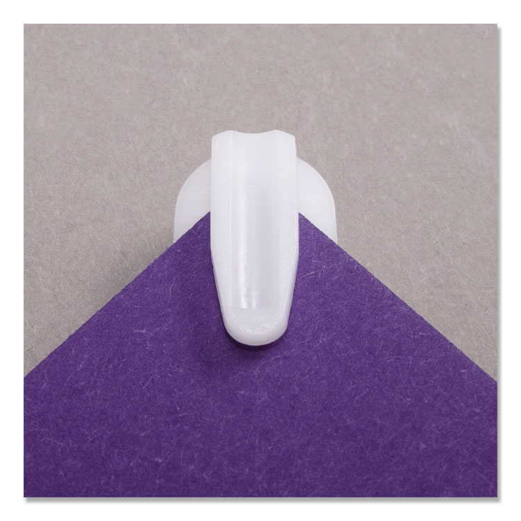 Advantus StikkiCLIPS, Adhesive Back, 40 Sheet Capacity, White, 20/Pack (AVT01220)