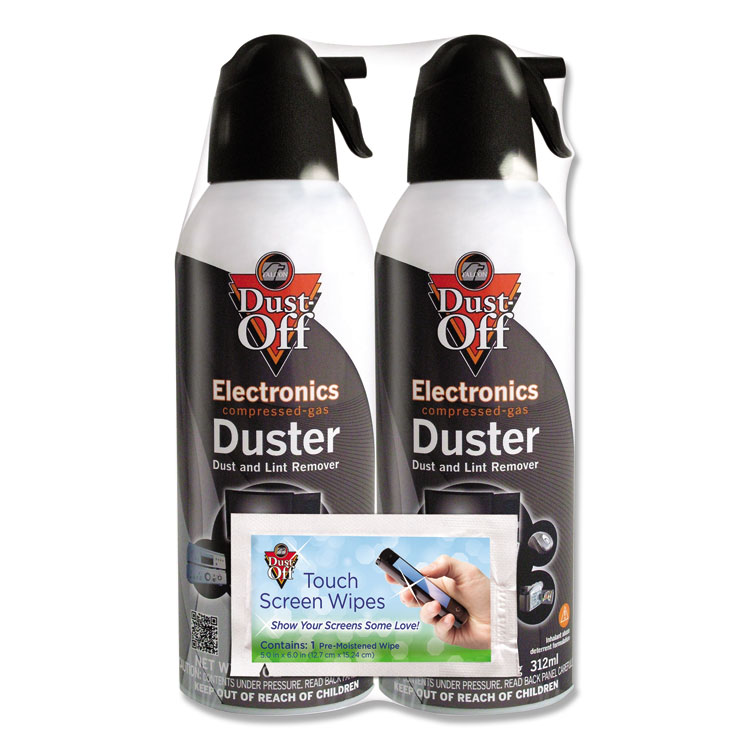 Dust-Off Disposable Compressed Air Duster, 10 oz Can, 2/Pack (FALDSXLPW)