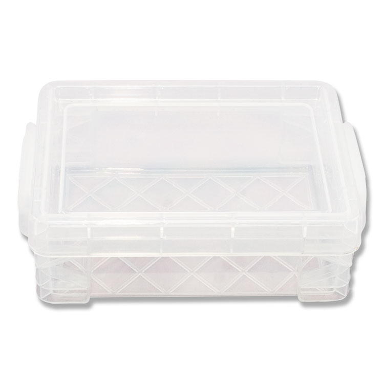 Advantus Super Stacker Crayon Box, 4.75" x 3.5" x 1.6", Clear (AVT40311)