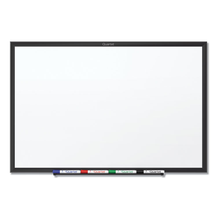 Quartet Classic Series Total Erase Dry Erase Boards, 48" x 36", White Surface, Black Aluminum Frame (QRTS534B)