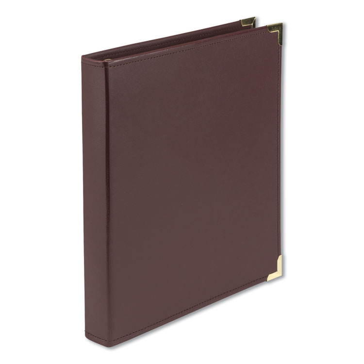 Samsill Classic Collection Ring Binder, 3 Rings, 1" Capacity, 11 x 8.5, Burgundy (SAM15134)