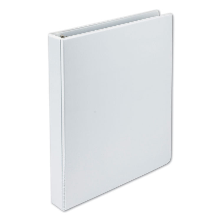 Samsill Earth's Choice Plant-Based D-Ring View Binder, 3 Rings, 1" Capacity, 11 x 8.5, White (SAM16937)