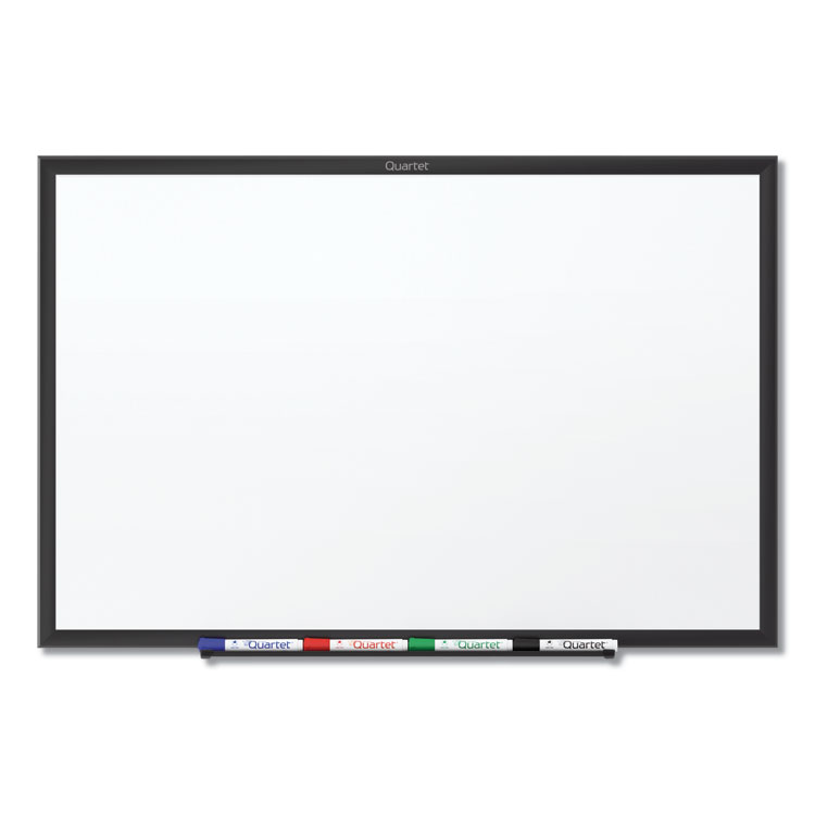 Quartet Classic Series Total Erase Dry Erase Boards, 72" x 48", White Surface, Black Aluminum Frame (QRTS537B)