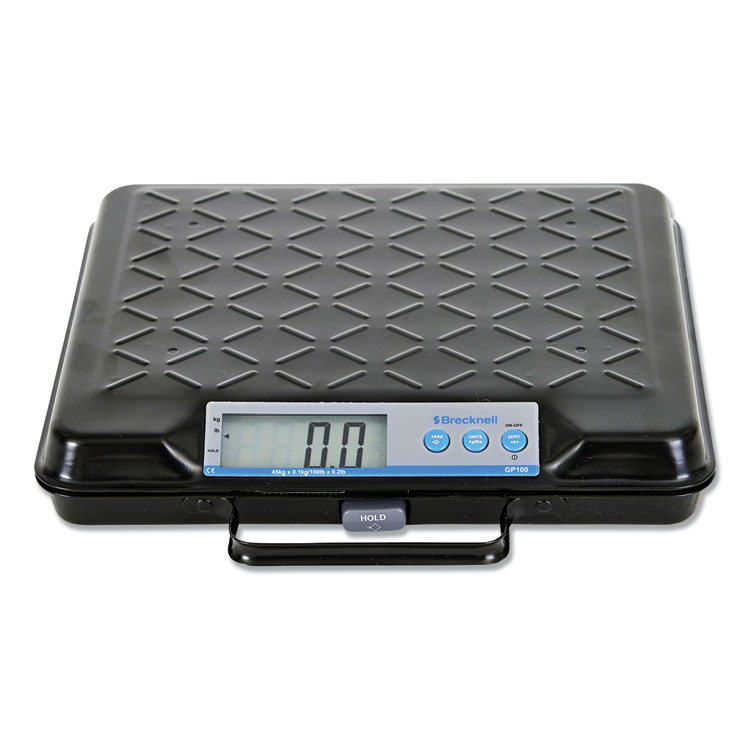 Brecknell Portable Electronic Utility Bench Scale, 100 lb Capacity, 12.5 x 10.95 x 2.2 Platform (SBWGP100)