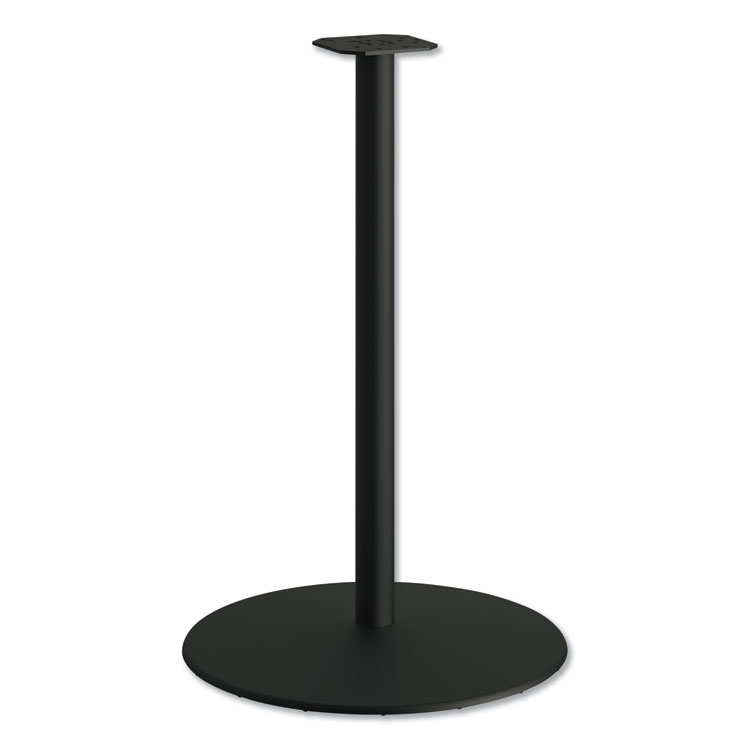 HON Between Round Disc Base for 42" Table Tops, 40.79" High, Black Mica (HONHBTTD42CBK)
