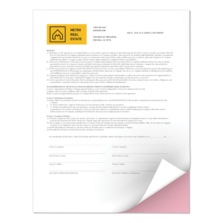 xerox Revolution Digital Carbonless Paper, 2-Part, 8.5 x 11, Pink/White, 5,000/Carton (XER3R12421)