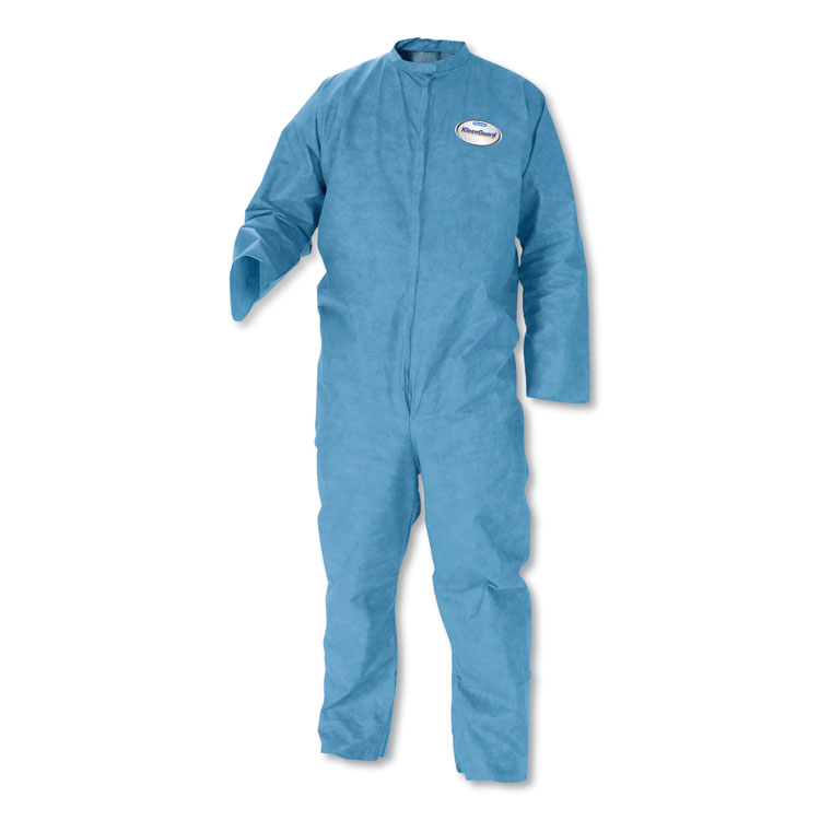 KleenGuard A20 Breathable Particle-Pro Coveralls, Zip, 4X-Large, Blue, 24/Carton (ANS58537)