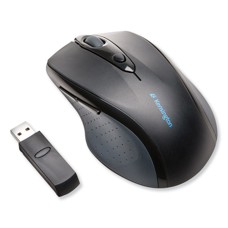 Kensington Pro Fit Full-Size Wireless Mouse, 2.4 GHz Frequency/30 ft Wireless Range, Right Hand Use, Black (KMW72370)