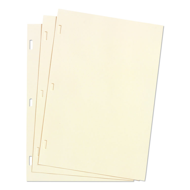 Wilson Jones Looseleaf Minute Book Ledger Sheets, 11 x 8.5, Ivory, Loose Sheet, 100/Box (WLJ90110)