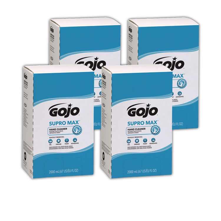 GOJO SUPRO MAX Hand Cleaner Refill, Unscented, 2,000 mL, 4/Carton (GOJ727204CT)
