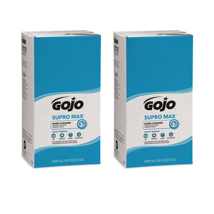 GOJO SUPRO MAX Heavy Duty Hand Cleaner, Refill for GOJO PRO TDX Dispenser, Floral Scent, 5,000 mL, 2/Carton (GOJ7572)