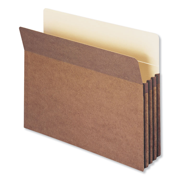Smead Redrope Drop Front File Pockets, 3.5" Expansion, Letter Size, Redrope, 50/Box (SMD73805)