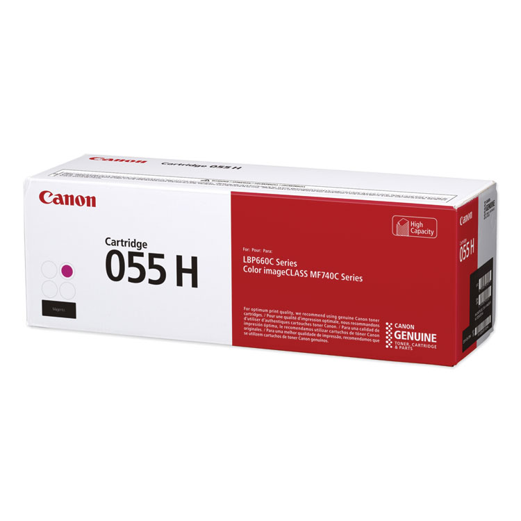 Canon 3018C001 (055H) High-Yield Toner, 5,900 Page-Yield, Magenta (CNM3018C001)