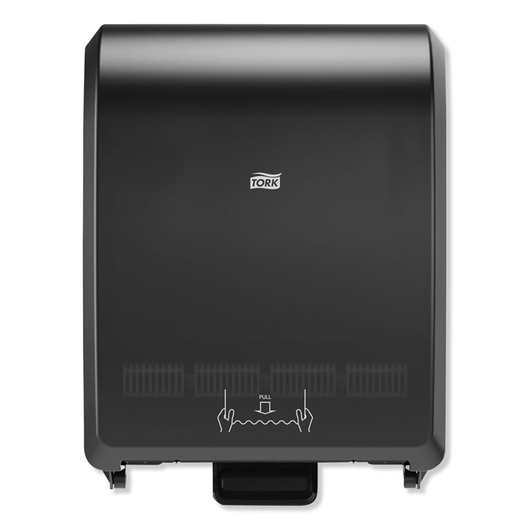 Tork Mechanical Hand Towel Roll Dispenser, H80 System, 12.32 x 9.32 x 15.95, Black (TRK772828)