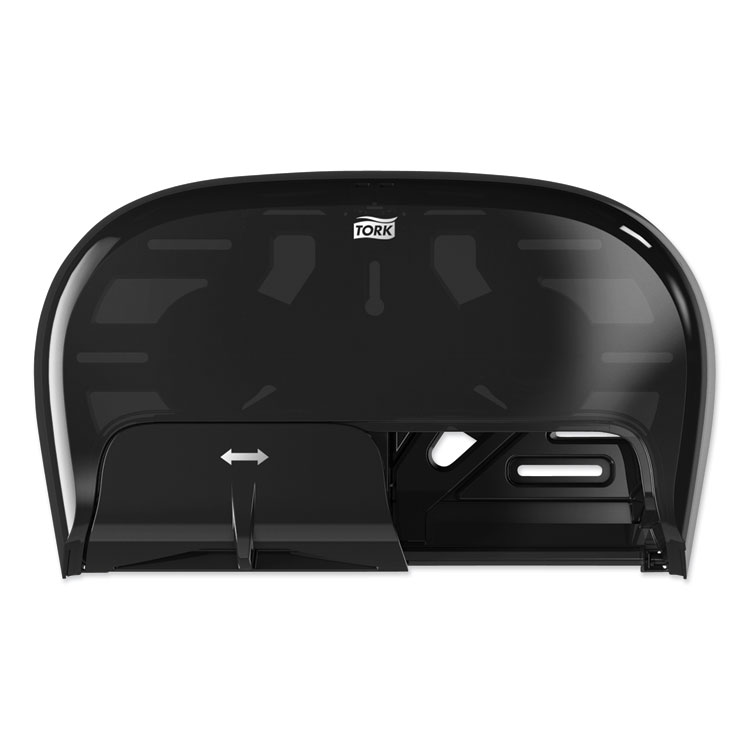 Tork High Capacity Bath Tissue Roll Dispenser for OptiCore, 16.62 x 5.25 x 9.93, Black (TRK565528)