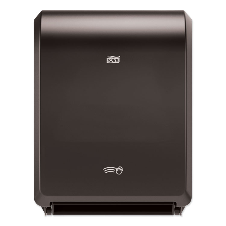 Tork Electronic Hand Towel Roll Dispenser, 7.5" Roll, 12.32 x 9.32 x 15.95, Black (TRK771728)
