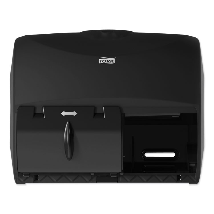 Tork Twin Bath Tissue Roll Dispenser for OptiCore, 11.06 x 7.18 x 8.81, Black (TRK565728)