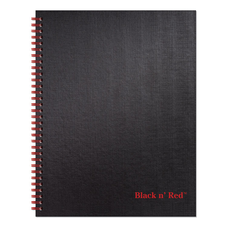 Black n' Red Hardcover Twinwire Notebooks, SCRIBZEE Compatible, 1-Subject, Wide/Legal Rule, Black/Red Cover, (70) 11 x 8.5 Sheets (JDKK67030)