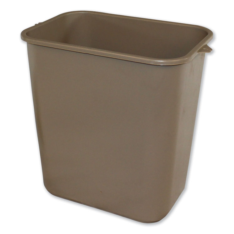 Impact Soft-Sided Wastebasket, 28 qt, Polyethylene, Beige (IMP7702BEI)