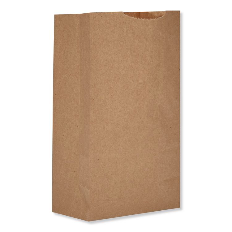 ROSS & WALLACE PAPER PRODUCTS, INC. Grocery Paper Bags, 2# Size, X-Heavy-Duty, 50# Basis Weight, 4.13" x 2.63" x 7.88", Kraft, 250 Bags/Pack, 2 Packs/Bundle (BAGGX2500)