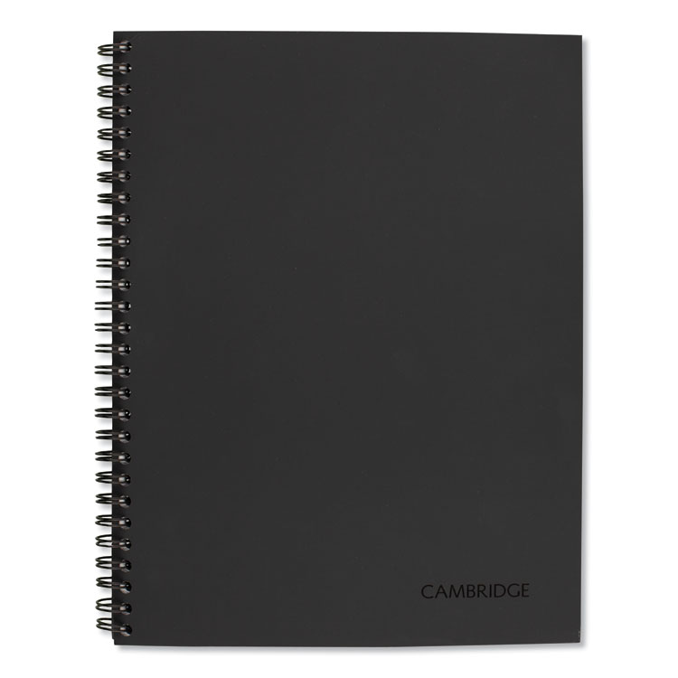 Cambridge Wirebound Guided Business Notebook, Action Planner Project-Management Format, Dark Gray Cover, (80) 9.5 x 7.5 Sheets (MEA06122)