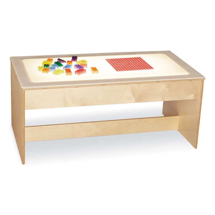 JONTI-CRAFT, INC. Large Light Table, 42.5w x 22.5d x 18.5h, White (JNT5853JC)
