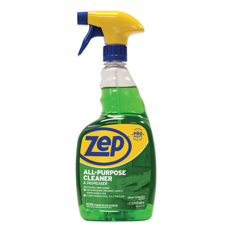Zep Commercial All-Purpose Cleaner and Degreaser, 32 oz Spray Bottle (ZPEZUALL32EA)