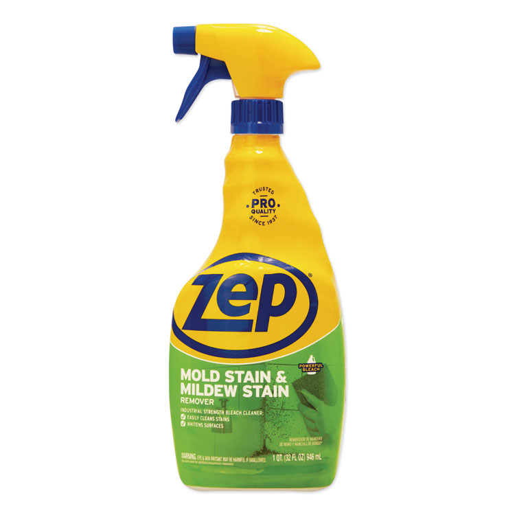 Zep Commercial Mold Stain and Mildew Stain Remover, 32 oz Spray Bottle (ZPEZUMILDEW32EA)