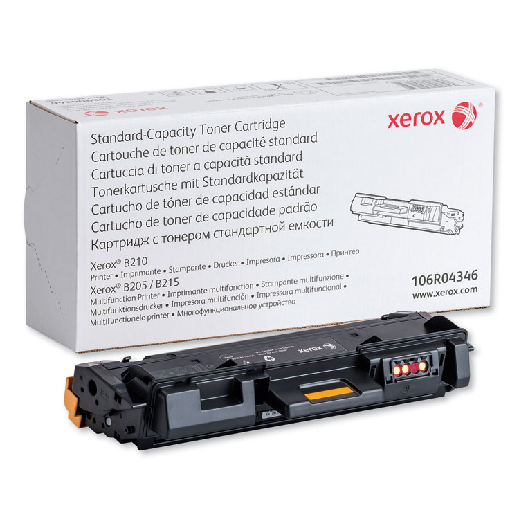 Xerox 106R04346 Toner, 1,500 Page-Yield, Black (XER106R04346)