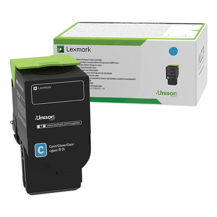 Lexmark 78C1XCE Extra High-Yield Toner, 5,000 Page-Yield, Cyan (LEX78C1XCE)
