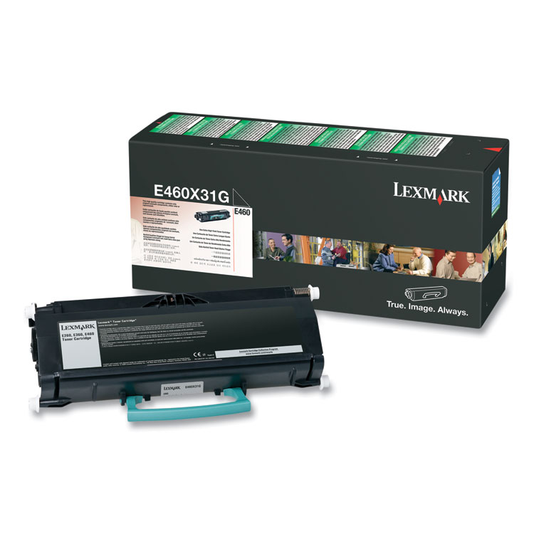 Lexmark E460X31G Extra High-Yield Toner, 15,000 Page-Yield, Black (LEXE460X31G)