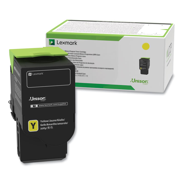 Lexmark 78C1UYE Ultra High-Yield Toner, 7,000 Page-Yield, Yellow (LEX78C1UYE)