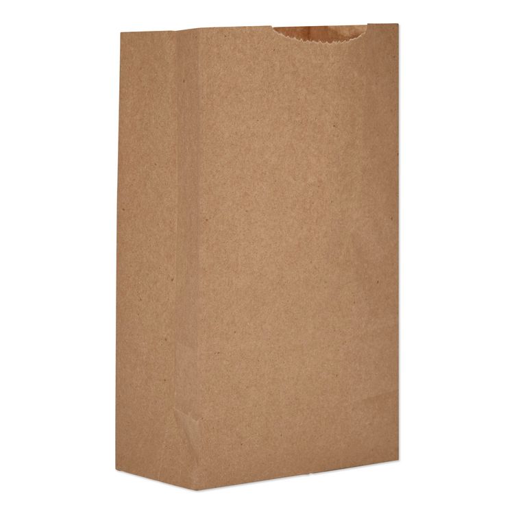 ROSS & WALLACE PAPER PRODUCTS, INC. Grocery Paper Bags, 3# Size, Extra-Heavy-Duty, 50# Basis Weight, 4.74" x 2.91" x 8.66", Kraft, 500/Bundle (BAGGX3500)