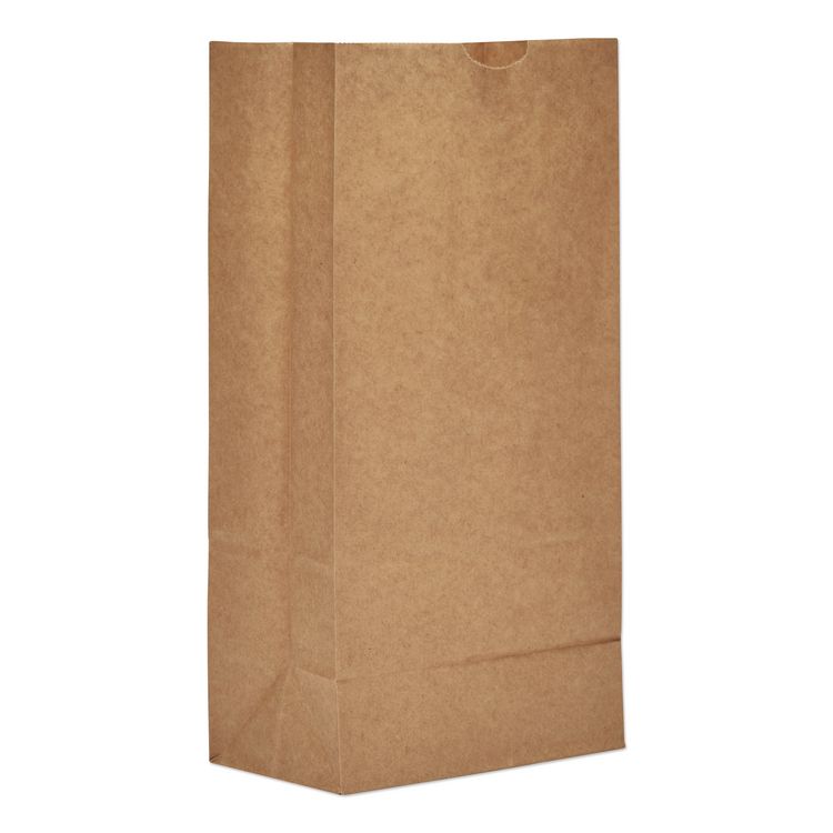ROSS & WALLACE PAPER PRODUCTS, INC. Grocery Paper Bags, 8# Size, 35# Basis Weight, 6" x 3.88" x 12.5", Kraft, 2,000/Bundle (BAGGK8)