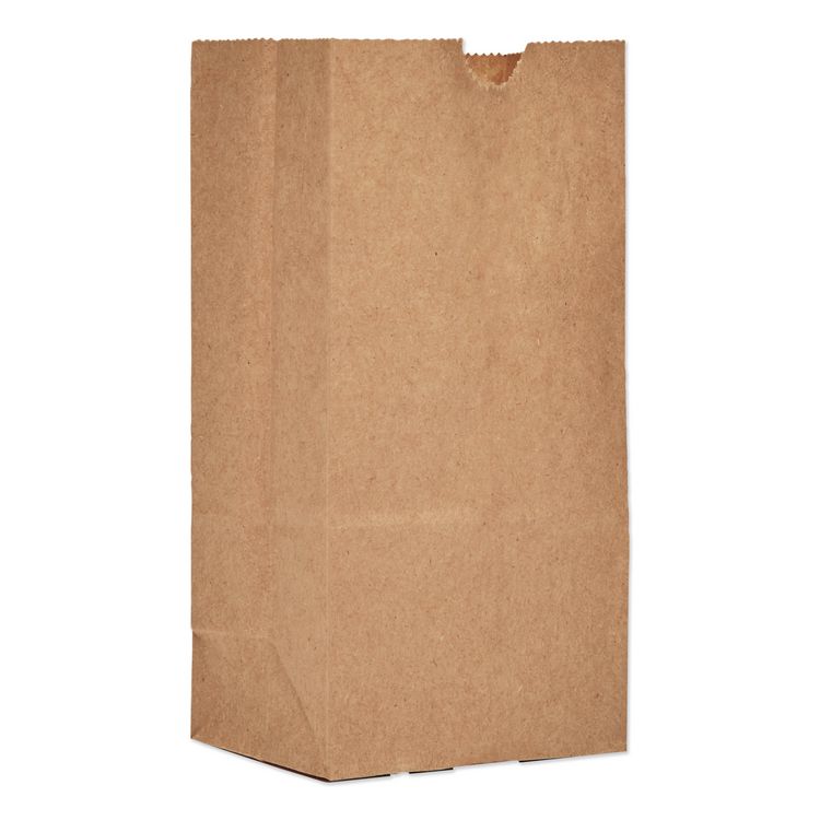 ROSS & WALLACE PAPER PRODUCTS, INC. Grocery Paper Bags, 1# Size, 30# Basis Weight, 3.5" x 2.25" x 6.63", Kraft, 500/Bundle (BAGGK1500)